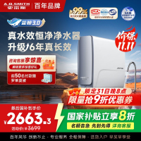 AO史密斯佳尼特[25年新升级]蓝鲸真水效净水器家用厨下式直饮净水机净饮机1000G CR2500AE1 国家补贴