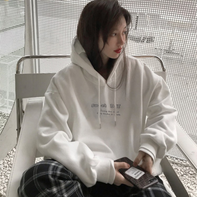 [1折价38.9元,叠加优惠券]唐狮年新休闲百搭连帽卫衣女宽松韩版显瘦时尚潮上衣