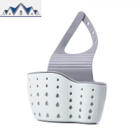 沥水篮厨房家用水池水洗菜挂袋收纳塑料多功能可挂式滴水置物架 三维工匠