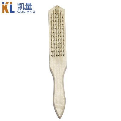 凯量 钢丝刷除锈刷清洁刷 黄丝13排18丝(6列) 把