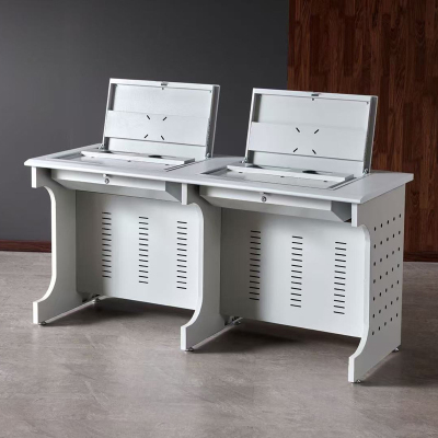 臻远 翻转式电脑桌双人位