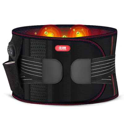 毕梵（Bevan）腰疼护腰带热敷震动腰部按摩器仪发热电热加热保暖突出男女腰椎盘黑色均码