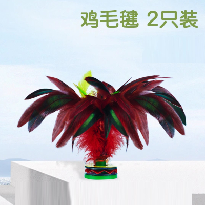 魅扣毽子儿童小学生踢鸡毛键腱子毽球比赛运动用成人幼儿园好踢