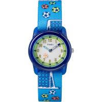 TIMEX/天美时女童mm树脂表壳弹性蓝带海洋图案腕表