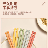 康巴赫 吉兔五色分食合金筷(5双装)KH-JKJT01