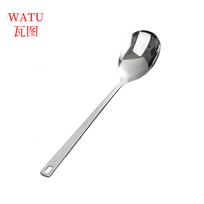 瓦图 不锈钢勺 长圆头分菜勺 35cm 1个装