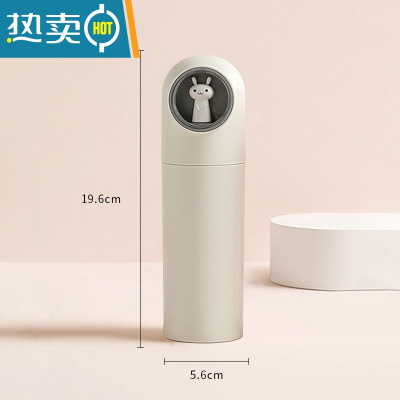 敬平旅行洗漱杯宿舍可爱牙杯儿童牙具筒牙刷收纳盒便携漱口杯塑料牙桶 灰白色