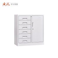 质凡偏六斗矮柜储物柜带锁多门柜/ZF-WJG019/750*390*830