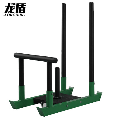 龙盾新大纲执勤分队连贯战斗体能训练器材 无轮雪橇车 绿黑色