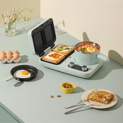 小熊熊智能早餐机DSL-A13F1轻巧3千克上盖可拆卸烘烤神器3-5人家庭适用