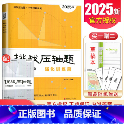 中考数学强化训练篇 初中通用 [正版]2025挑战压轴题中考数学物理化学七年级八年级九年级轻松入门篇精讲解读篇强化训练篇