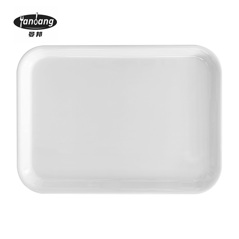 晏邦 密胺托盘 18寸 438*322*25mm 1个