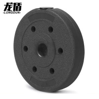 龙盾杠铃片 新大纲执勤分队连贯战斗体能训练器材 10公斤*2片