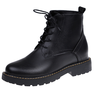 歌爱妮内增高秋冬2019新款马丁靴女英伦风靴子学生短靴韩版舒适百搭鞋子