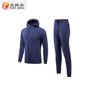 鑫捷登 男女同款银狐绒运动套装 AGRY-LY722881 1套(藏青色、黑色 S-5XL)