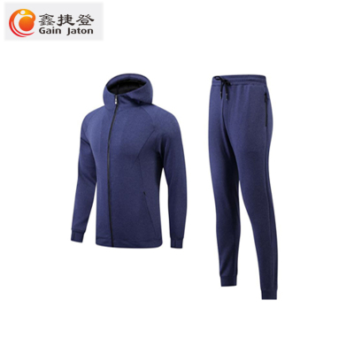 鑫捷登 男女同款银狐绒运动套装 AGRY-LY722881 1套(藏青色、黑色 S-5XL)