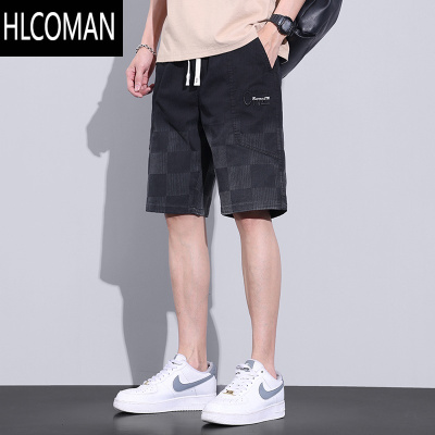 HLCOMAN短裤男夏季薄款工装五分裤子男宽松百搭2025新款直筒夏天休闲中裤