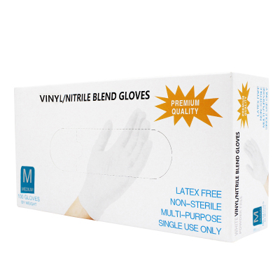 DERUIMAN一次性丁腈PVC乳胶手套食品级防水防油手套M码