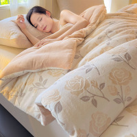 大豆纤维牛奶绒被子冬被冬季加厚保暖棉被芯冬天宿舍单人被褥通用