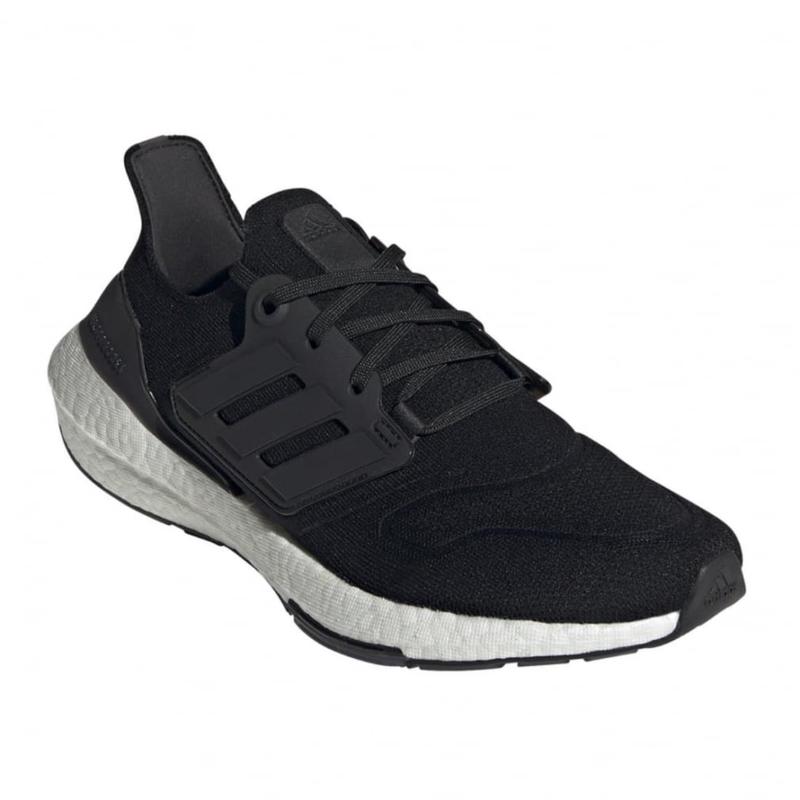 阿迪达斯(adidas)男款跑步鞋环保材料缓震舒适马拉松训练鞋黑灰拼