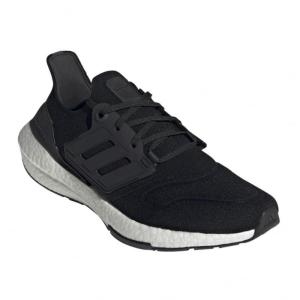 阿迪达斯(adidas)男款跑步鞋环保材料缓震舒适马拉松训练鞋黑灰拼