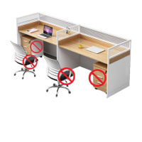 指臣双人办公桌240*60*110cm张