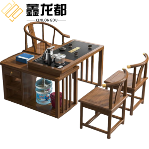 鑫龙都茶桌三椅1.2米套