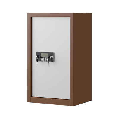 阿拉贡指纹电子保密柜钢制密码文件柜档案柜办公柜矮柜保密资料柜单门咖白:电子锁