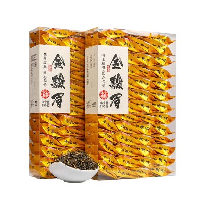 新春茶武夷金骏眉浓香型小种红茶蜜香新茶金骏眉茶叶源御露小泡袋装500G