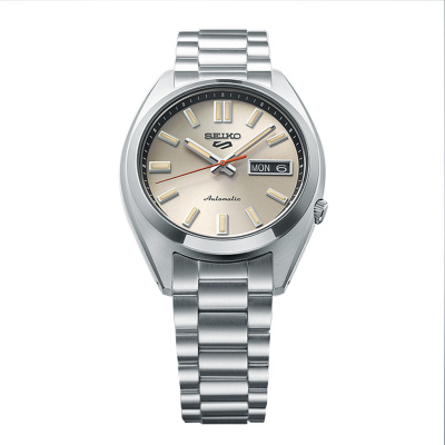 精工SEIKO男自动机械表SRPK91K1精钢表带星期日历显示人工蓝宝石镜面折叠扣100米防水