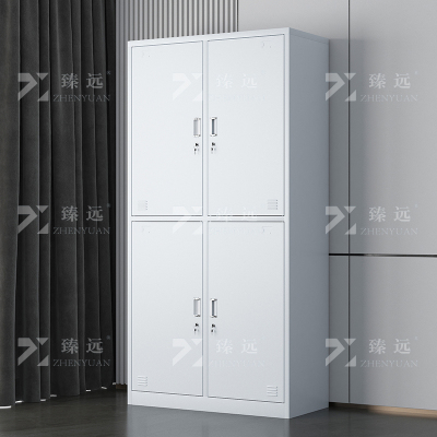 臻远ZY-GYGB-3铁皮更衣柜员工柜寄存包柜鞋柜 4门更衣柜