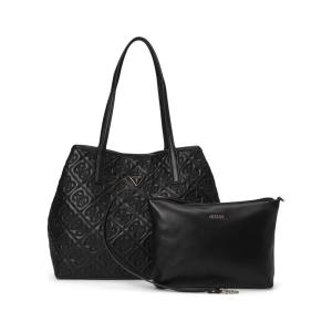 GUESS托特包女通勤大容量时尚手提单肩包 Black