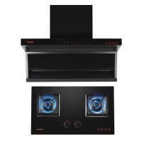 Haotaitai烟灶套装XK01+X404(液化气)防烫5.0kW大火力 顶侧双吸 21立方大吸力 自清洗