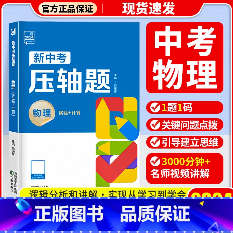 物理 九年级 [正版]2024新版 新中考压轴题数学函数几何物理化学初三总复习资料挑战压轴题高分突破中考卷中考真题卷解