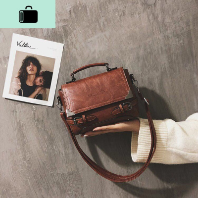 包包女斜挎复古港风单肩包2019新款手提包简约时尚潮流百搭NEW LAKE女士单肩包