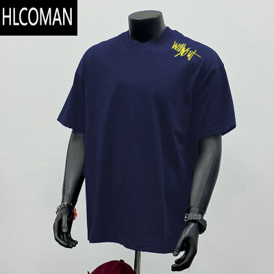 HLCOMAN潮人汇~美式复古小众个性印花短袖t恤男夏季潮牌半袖上衣