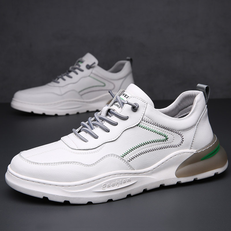男鞋新款四季潮流运动休闲鞋子板鞋男士休闲小白皮鞋
