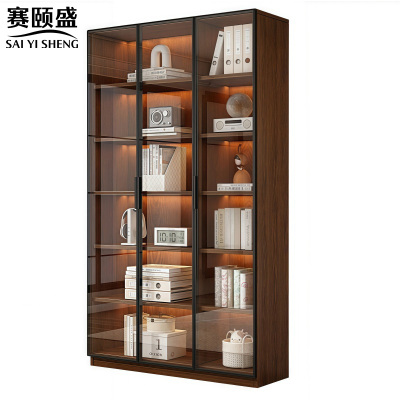 赛颐盛木质书柜三门1200*320*2000mm台
