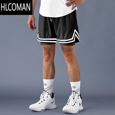 HLCOMAN美式篮球短裤男假训练运动跑步冰丝速干透气健身五分裤夏季