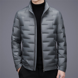 保暖轻羽绒服男90白鸭绒短款羽绒服秋冬男士防风立领时尚羽绒外套