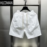 HLCOMAN夏季新款男士纯色运动百搭短裤薄款透气沙滩裤简约潮流休闲五分裤