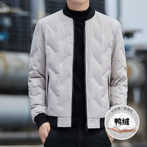 恩步冬季休闲羽绒服加厚保暖青年韩版潮流冬装面包服立领时尚外套