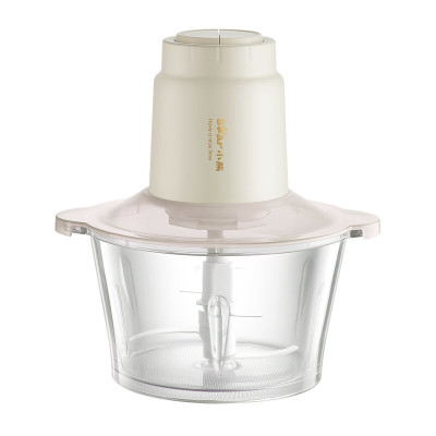 小熊绞肉机家用 碎肉机 电动多功能料理搅拌机饺子肉馅蒜蓉机 搅肉机 2L大容量全不锈钢杯