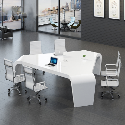 全简烤漆会议桌长桌简约现代长条桌培训桌长方形办公桌