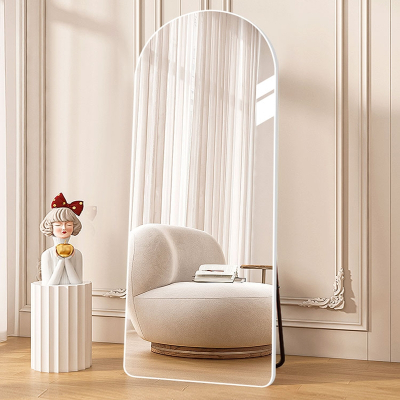  奶油风全身镜阿斯卡利(ASCARI)穿衣落地镜子家用高级感网红直播专用异形立体试衣镜