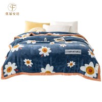 优福安达天鹅绒双面毛毯 150*200cm 两色可选 MT202400015