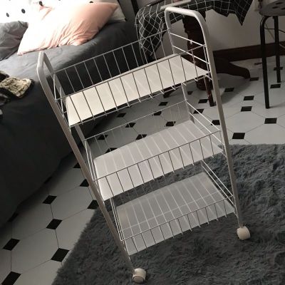 厨房置物架落地多层收纳书架零食宿舍移动小推车卧室储物收纳神器