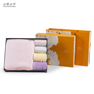 浴巾毛巾方巾5件套/盒 FM-3150