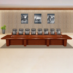 大央会议桌H-82C60 6000W*2000D*760H办公家具会议桌长方形大型长桌简约现代会议室洽谈桌