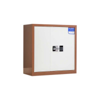 风雷动保密柜财务档案柜文件柜办公室资料储物柜保险柜电子密码国保锁矮柜咖白-国保密码锁